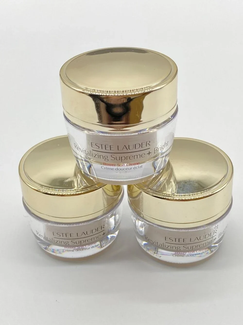3 Estée Lauder Revitalizing Supreme + Bright Power Soft Creme 0.5 oz/15ml